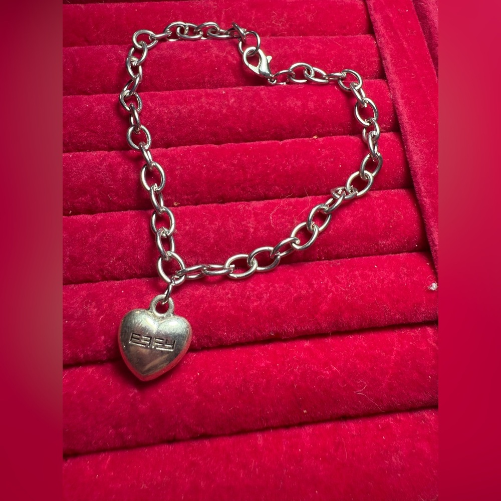 Effy‎ Silver Tone Heart Bracelet 8.5 inches